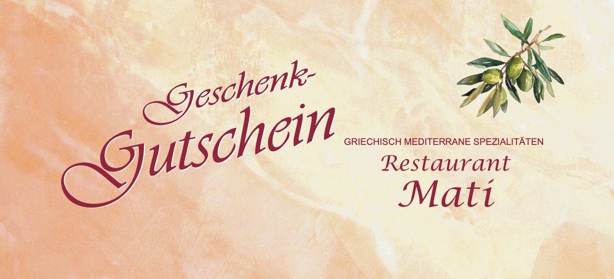 Ansicht Geschenkgutschein