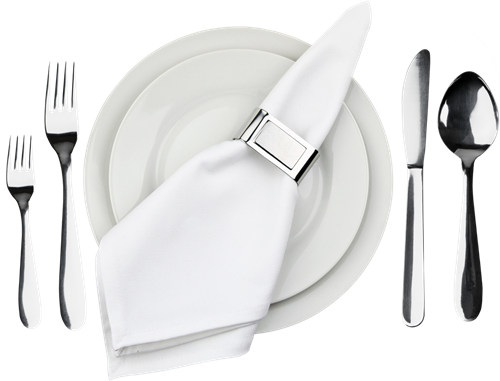 Besteck schön angerichtet